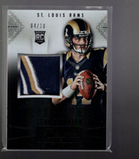 A6819- 2015 Prestige Rookie Jumbo Jerseys Patch Black #RJJSM Sean Mannion /10