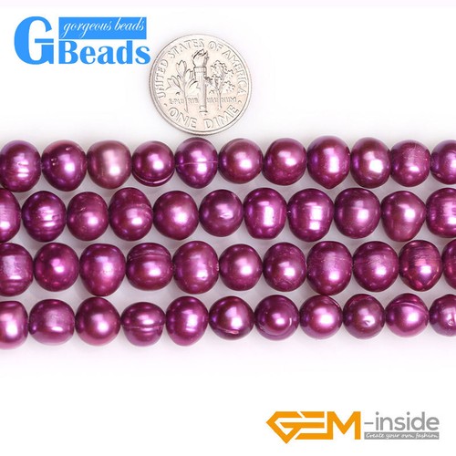 Freshwater Pearl Beads Stone Near Round Spacer Beads For Jewelry Making15" 8-9mm - Picture 43 of 53