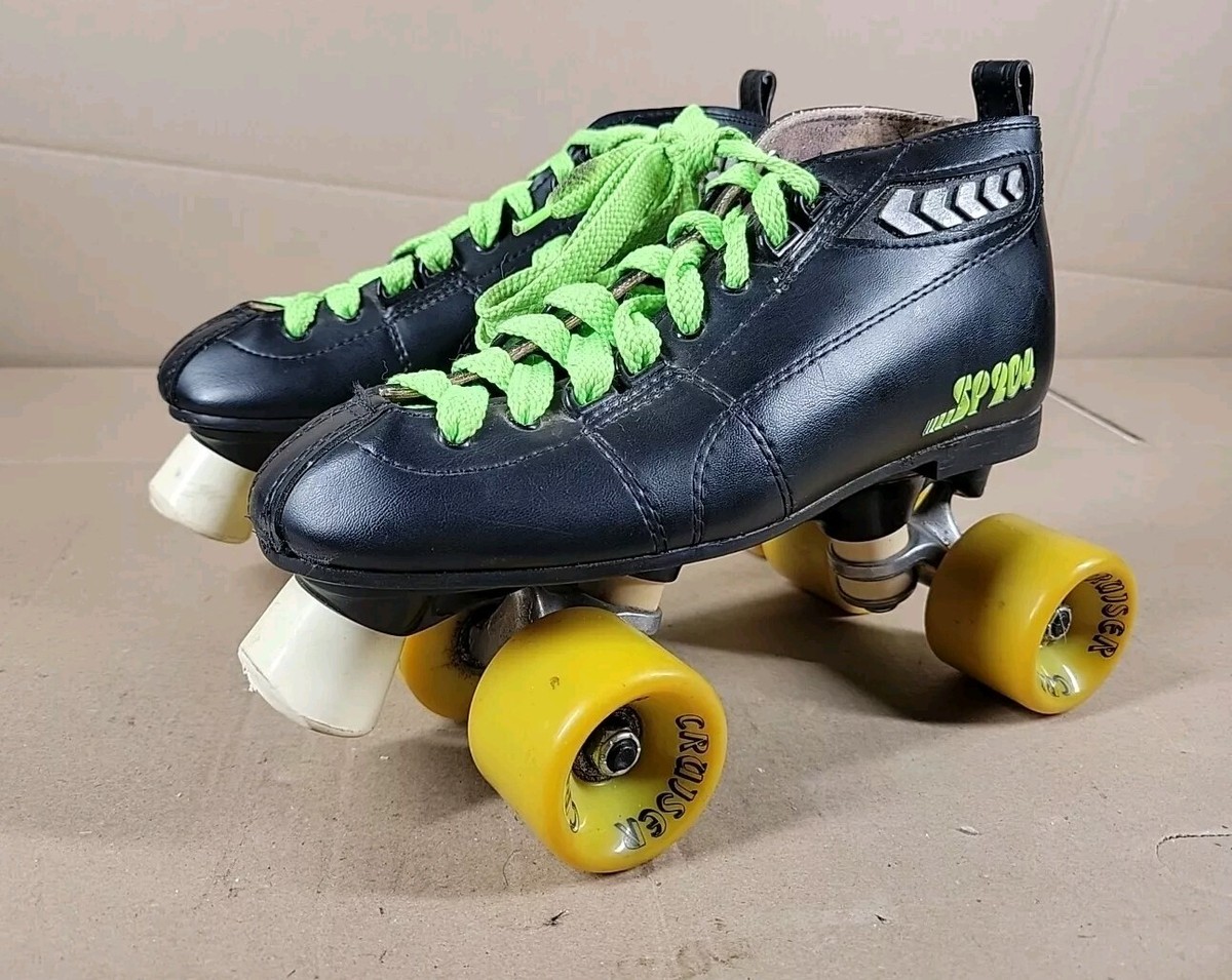 Vtg Labeda SP204 Roller Speed Skates Sz 6 Leather Quad Cruiser