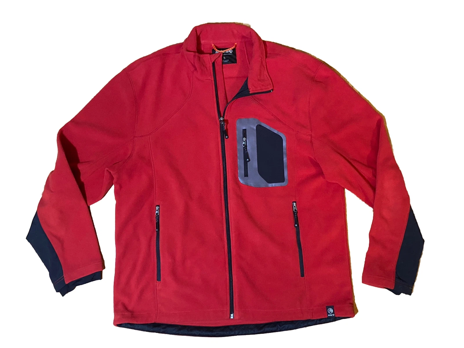 Solaris Soft Shell Series Long Sleeve Red Jacket Size Large