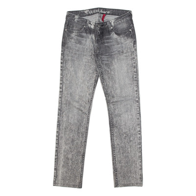 GUESS Damen Jeans Grau Slim Skinny Stone Wash W25 L30