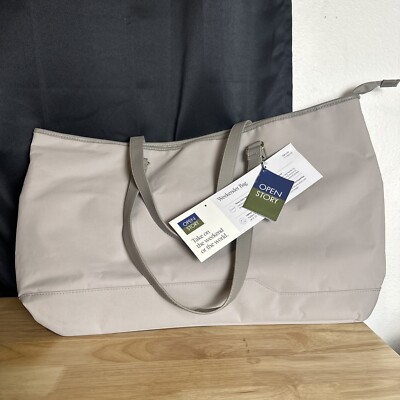 Open Story Weekender Bag Nylon Double Handle Long Weekend Zip Tote  Atmosphere