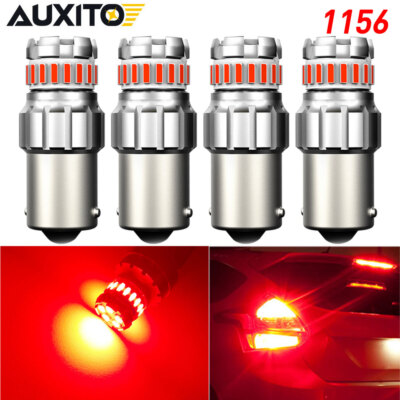 4pcs 1156 LED Canbus BA15S P21W High Power Red Car Brake Tail Stop Signal Light