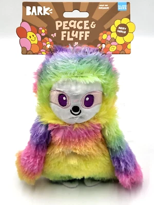 BarkBox Hairy Garcia Tie-Dye Squeaky Plush Bark Box Dog Toy 10"