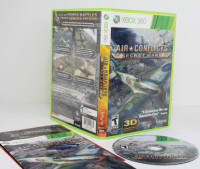 Air Conflicts: Secret Wars (Microsoft Xbox 360, 2011) With Manual