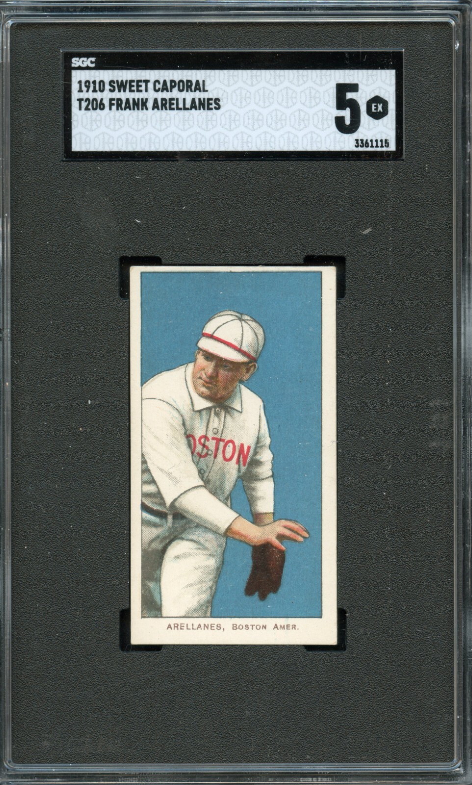 SGC BB - 1909-11 - T206 - Sweet Caporal 350 - Frank Arellanes  - SGC 5 - EX
