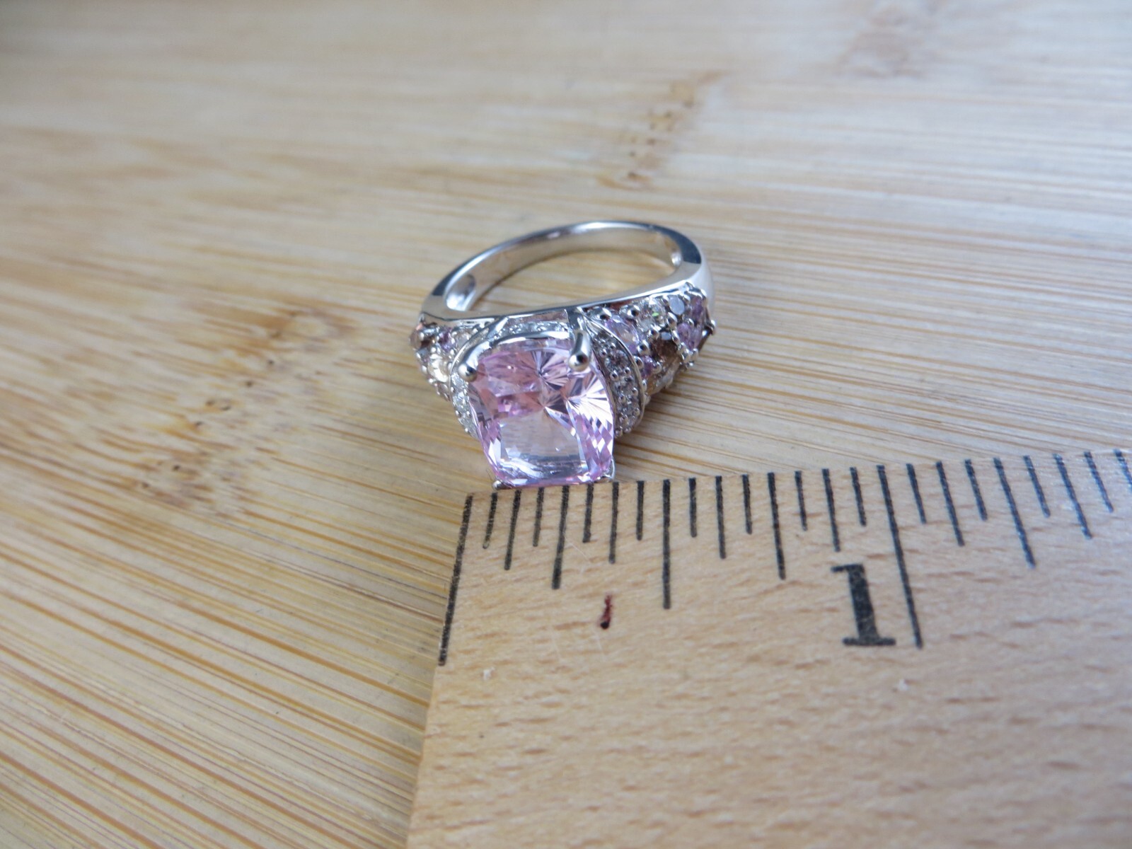 Large Rectangular Pink Chrysoberyl & Citrine Ster… - image 13