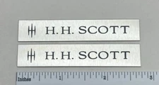 HH Scott Speaker Amplifier Badge Logo Emblem Custom Aluminum Pair 