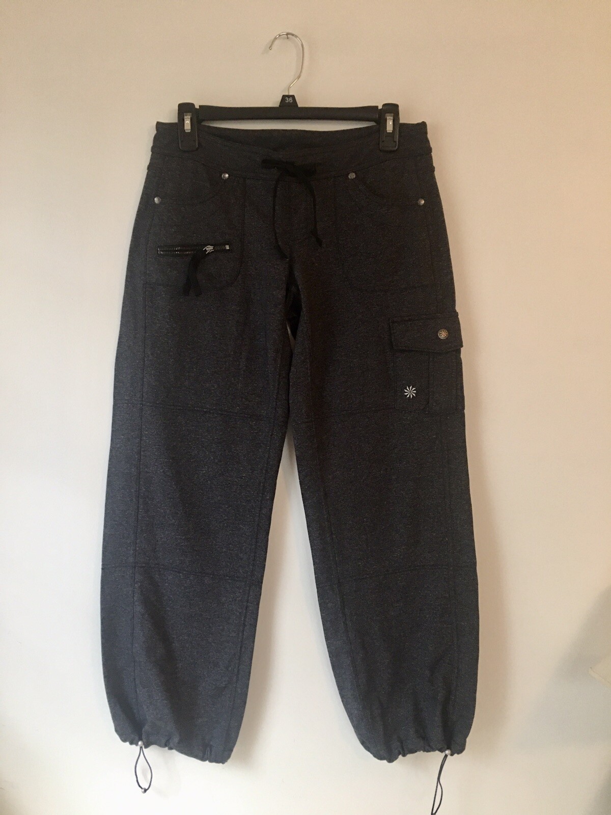 Athleta Black Heather Quest Metro Slouch Athletic Jogger Size Small