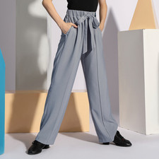 Kids Latin Dance Pants Professional Belt Boy Latin Dance Trousers Performamnce