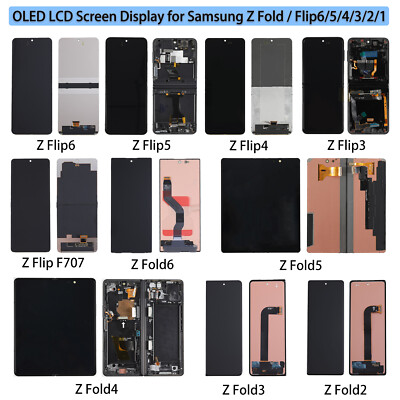 OLED Display LCD Touch Screen For Samsung Galaxy Z Flip7/6/5/4/Fold6/5/4/3/2 Lot