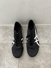 Asics Hyper MD Mens Sz 12 Track Shoes Black Running Spikes Cleats Sneaker USED