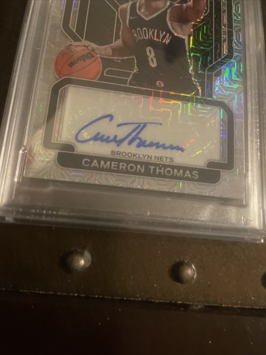 Cam Thomas 21 prizm mojo Auto /25 PSA 9 Auto 10 .Read