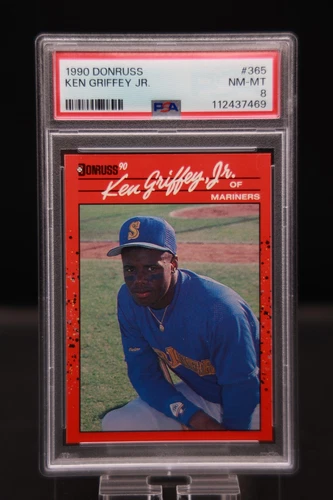 1990 Donruss - Ken Griffey Jr #365 PSA 8