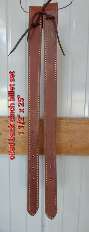 New horse tack Leather set of back cinch billets for your western saddle parts