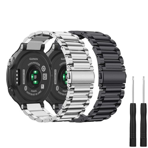 Stainless Steel Band For Amazfit T-Rex 3 48mm - Metal Replacement Strap Black Gold