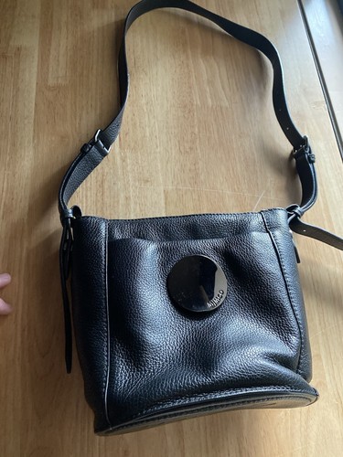 Mimco Waver Mini Bucket Bag Black Leather - Picture 11 of 12