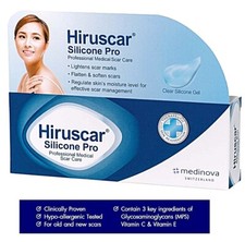 Hiruscar Silicone Pro Scar Gel Keloid Cut Burn Surgical Scratches Acne Wound