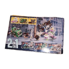 THE LEGO MOVIE 70805: Trash Chomper Manual 2 and Unnumbered Manual ONLY