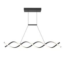Artika DNA Linear Pendant Light Fixture, Black