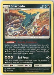 Sharpedo 111/214 Sun & Moon Unbroken Bonds Rare