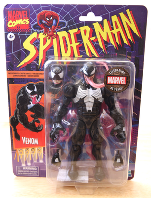 Marvel Legends 85th Anniversary Retro Venom Walmart Figure 2024
