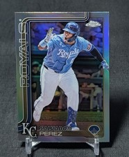 Salvador Perez Refractor 2025 Topps Chrome Baseball Card #114 Kansas City Royals