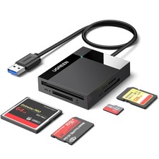 5Gbps USB 3.0 SD Card Reader Adapter for 4 Cards Simultaneously Read