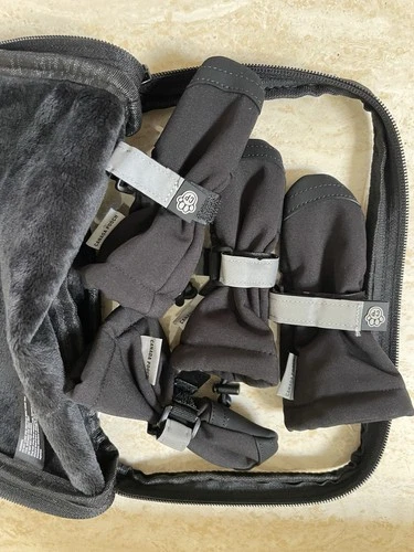 Canada Pooch Soft Shield Dog Boots Booties (4) - Black - Size 1
