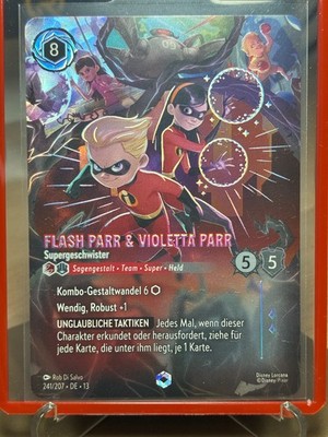 Lorcana ENCHANTED Flash & Violetta Parr Supergeschwister DE 241/207 Set 13 NEU