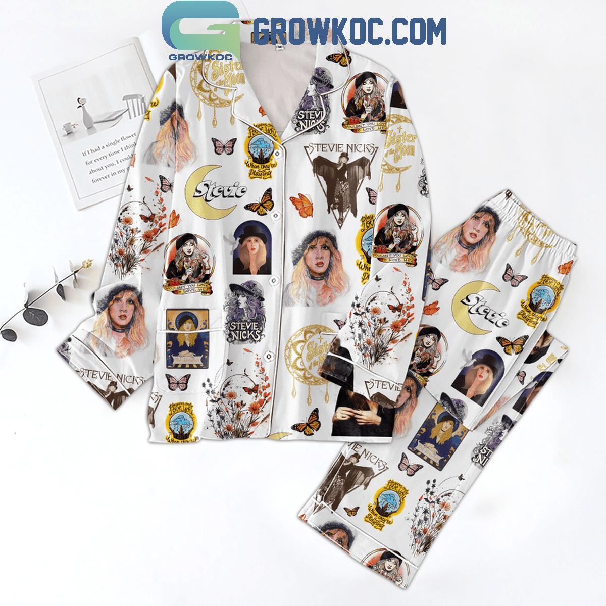 Stevie Nicks Wouldn8217t You Love Me To Love Her Polyester Pajamas Set