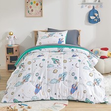 Comforter Set Full/Queen Size, Jersey Knit 7 Pieces Bedding, Super Soft and B...