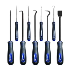 9Pcs Precision Pick & Hook Set with Scraper, Car Auto Oil Seal/O-Ring Seal Ga...