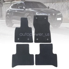 For 2017 2018 2019 2020 2021 2022 Alfa Romeo Stelvio Floor Mats Carpet Velour 4X
