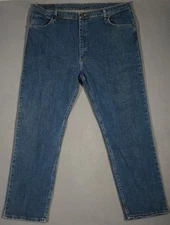 WF09441 AMAZING **WRANGLER** REGULAR FIT STRAIGHT LEG JEANS 42X32 (msr 41"x32")