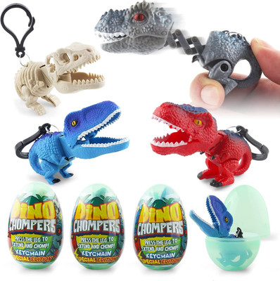 DINOBROS Easter Egg with Dinosaur Toys Filled for Kids, 4 Surprise Eggs Easter B