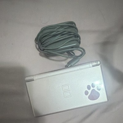 Nintendo DS Lite Silver Handheld Console w/ Stylus & Charger Cable