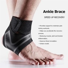Ankle Brace Support Compression Sleeve Plantar Fasciitis Pain Relief Foot Wrap