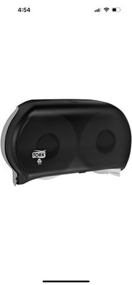 Tork Bath Tissue Dispenser 59TR Twin Roll Smoke Commercial Toilet Paper Holder