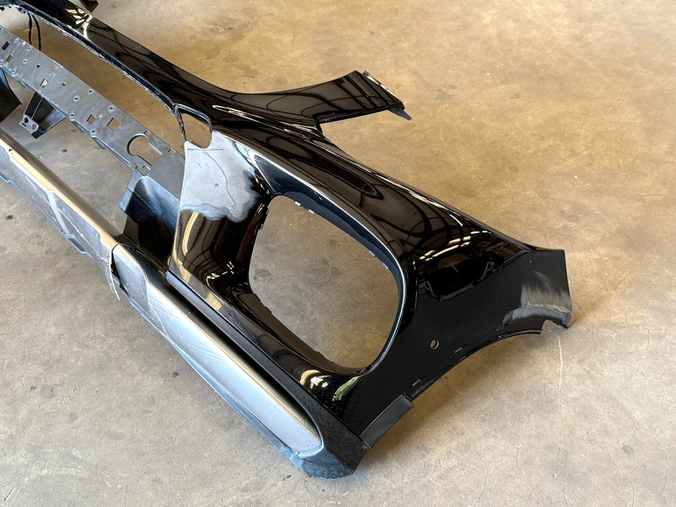 Capa de para-choque dianteiro 2017 2018 2019 Mercedes GLE 43 AMG Coupe preta 1548 fabricante de equipamento original - Imagem 3 de 4