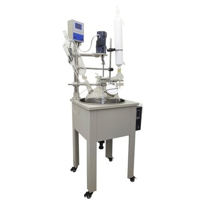 30L reaction vessel Single Layer Glass Laboratory reaction kettle distiller 200 