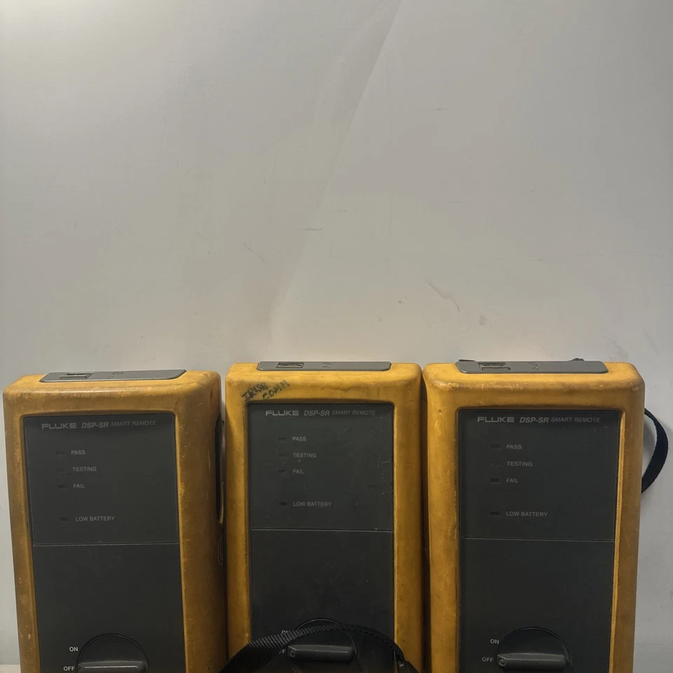 Lot Of 3 FLUKE DSP-100 & DSP-SR LAN CABLEMETER Analyzer Tester, For Parts - Image 2 of 4