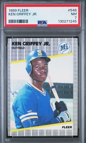 1989 Fleer Ken Griffey Jr #548 PSA 7