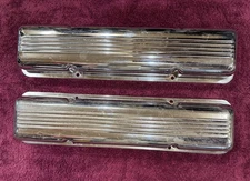 Cal Custom Chrome Valve Covers SBC Small Block Chevy 327 350 400