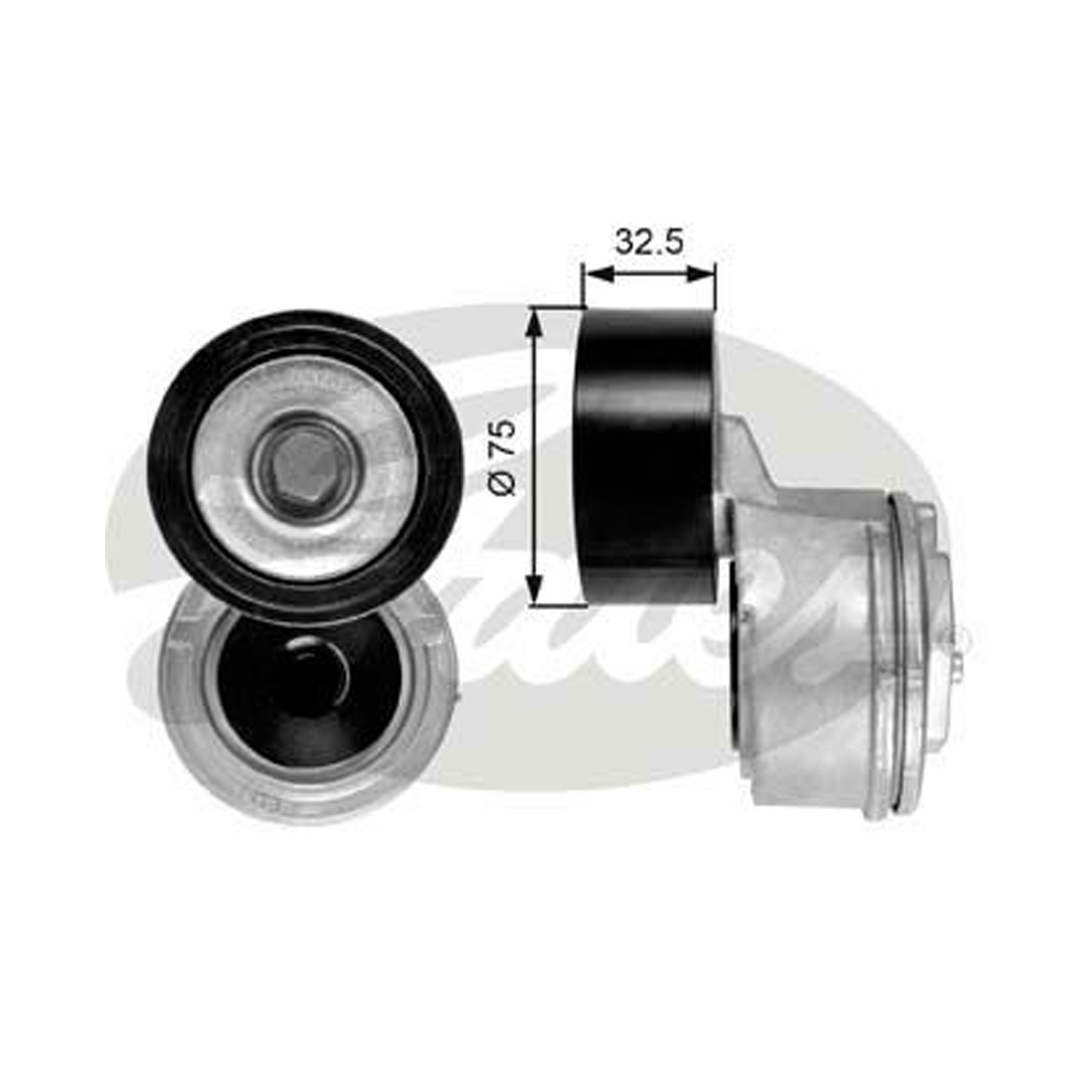 Aux Belt Tensioner T38640 Gates Drive V-Ribbed 9062003770 9062004570 9062005970 - Image 10