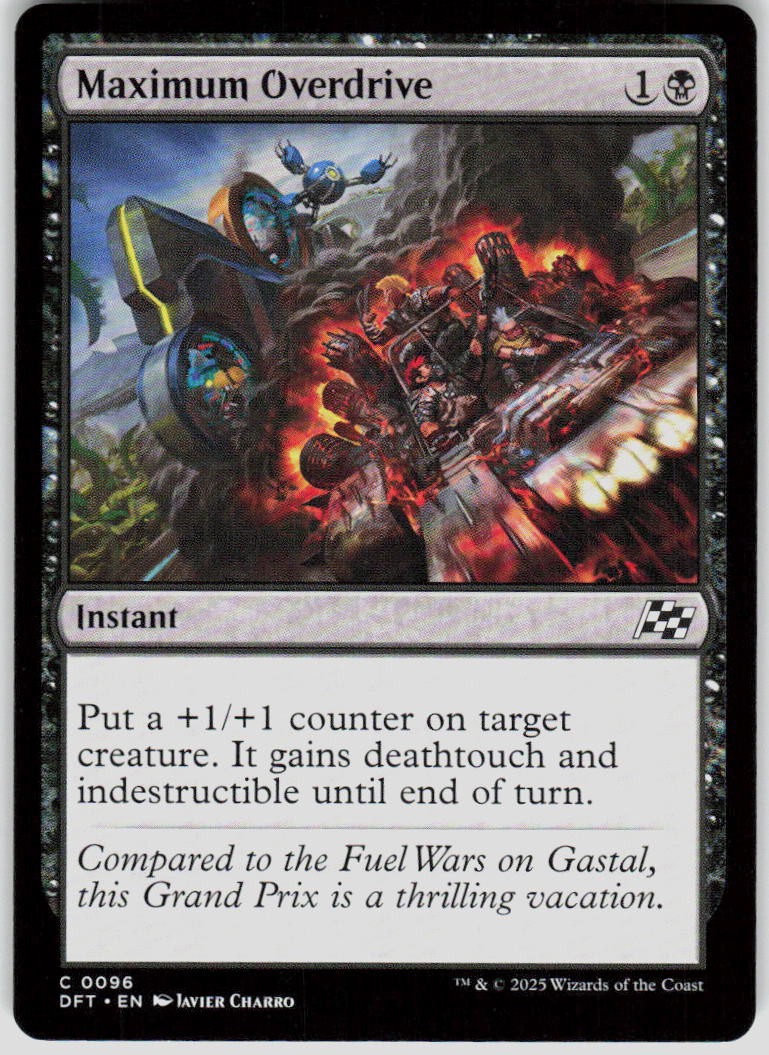 Maximum Overdrive 96 Aetherdrift Magic the Gathering