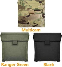6"x6" Ballistic Body Armor Carrier Side Plate Utility MOLLE Pouch