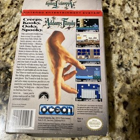 Nintendo NES The Addams Family *senza manuale* con poster RoboCop Wow look raro
