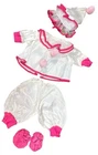 Clown Outfit Vintage Satin fits Cabbage Patch Bears Circus Unmarked 4 Piece