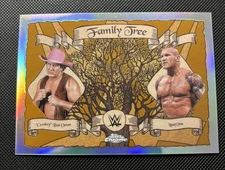 2025 Topps Chrome WWE - Family Tree Randy Orton, Bob Orton #FT-BR Gold /50